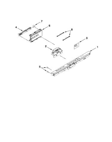 Control panel and latch parts