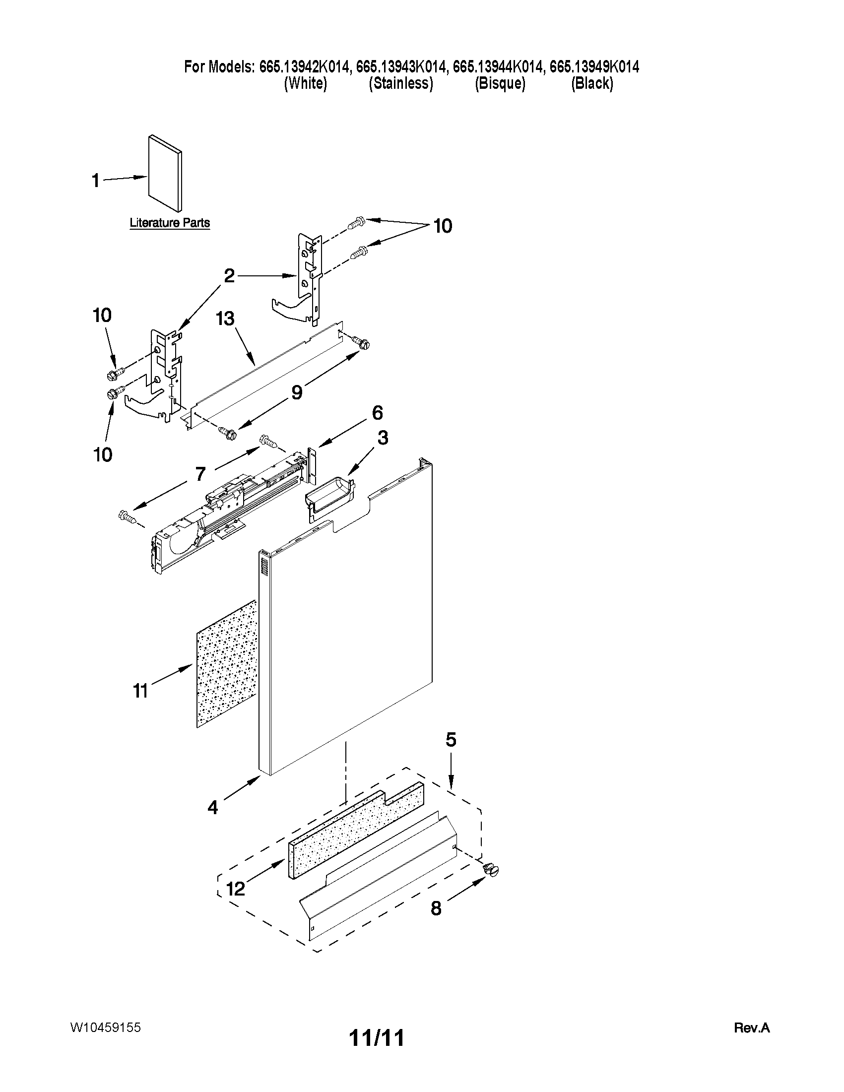 Door and panel parts