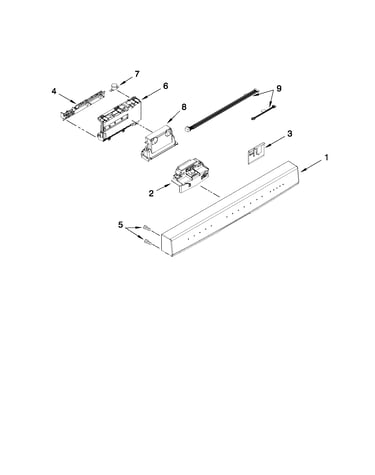 Control panel and latch parts