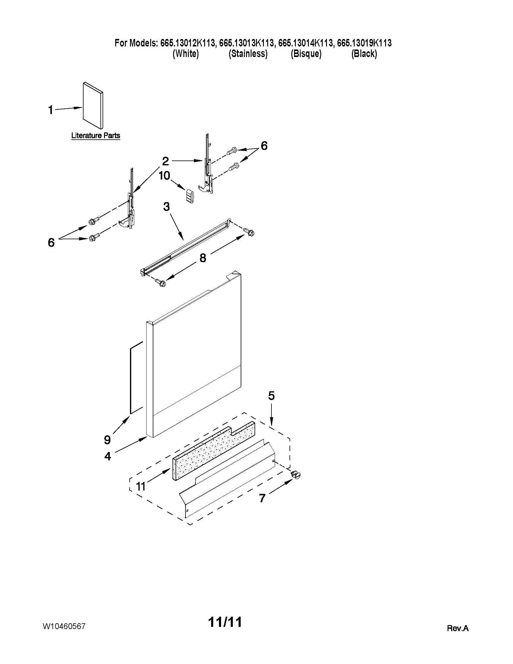Door and panel parts