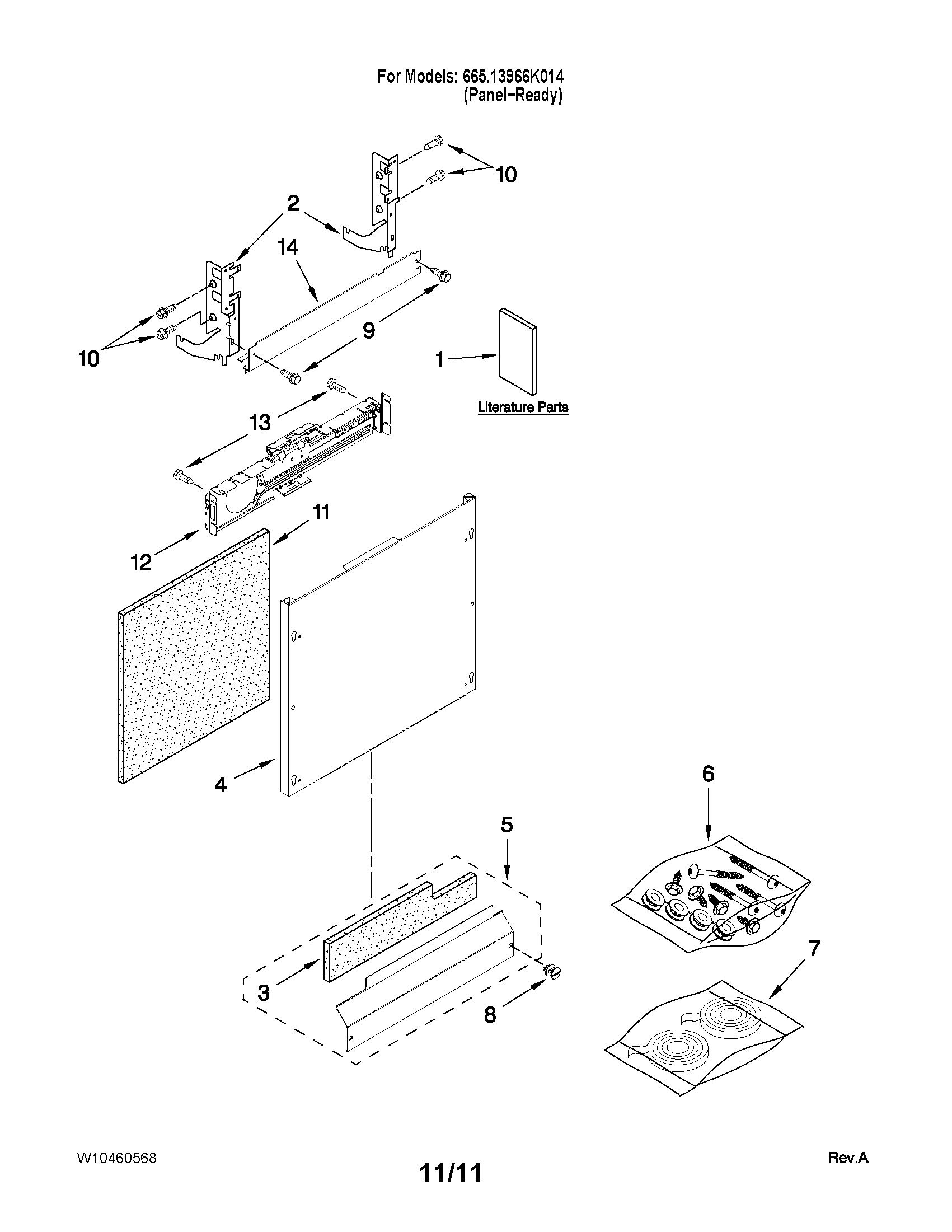 Door and panel parts