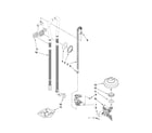 Kenmore Elite 66513966K014 fill, drain and overfill parts diagram