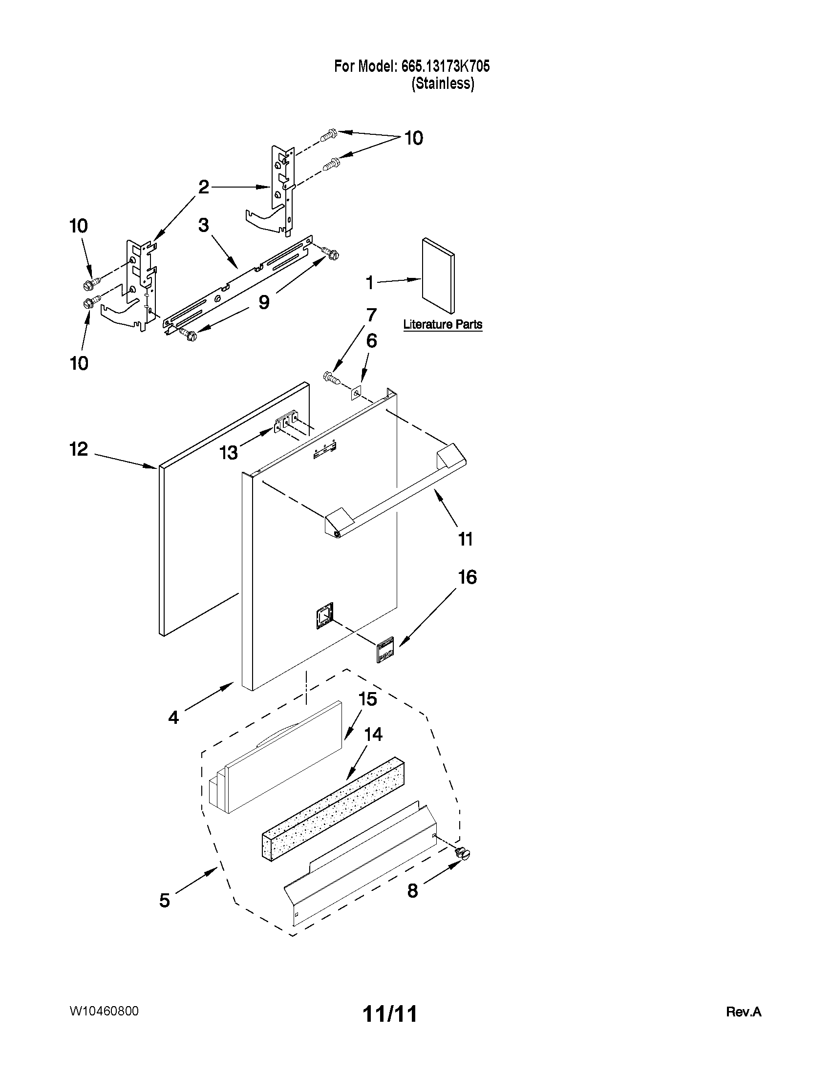 Door and panel parts