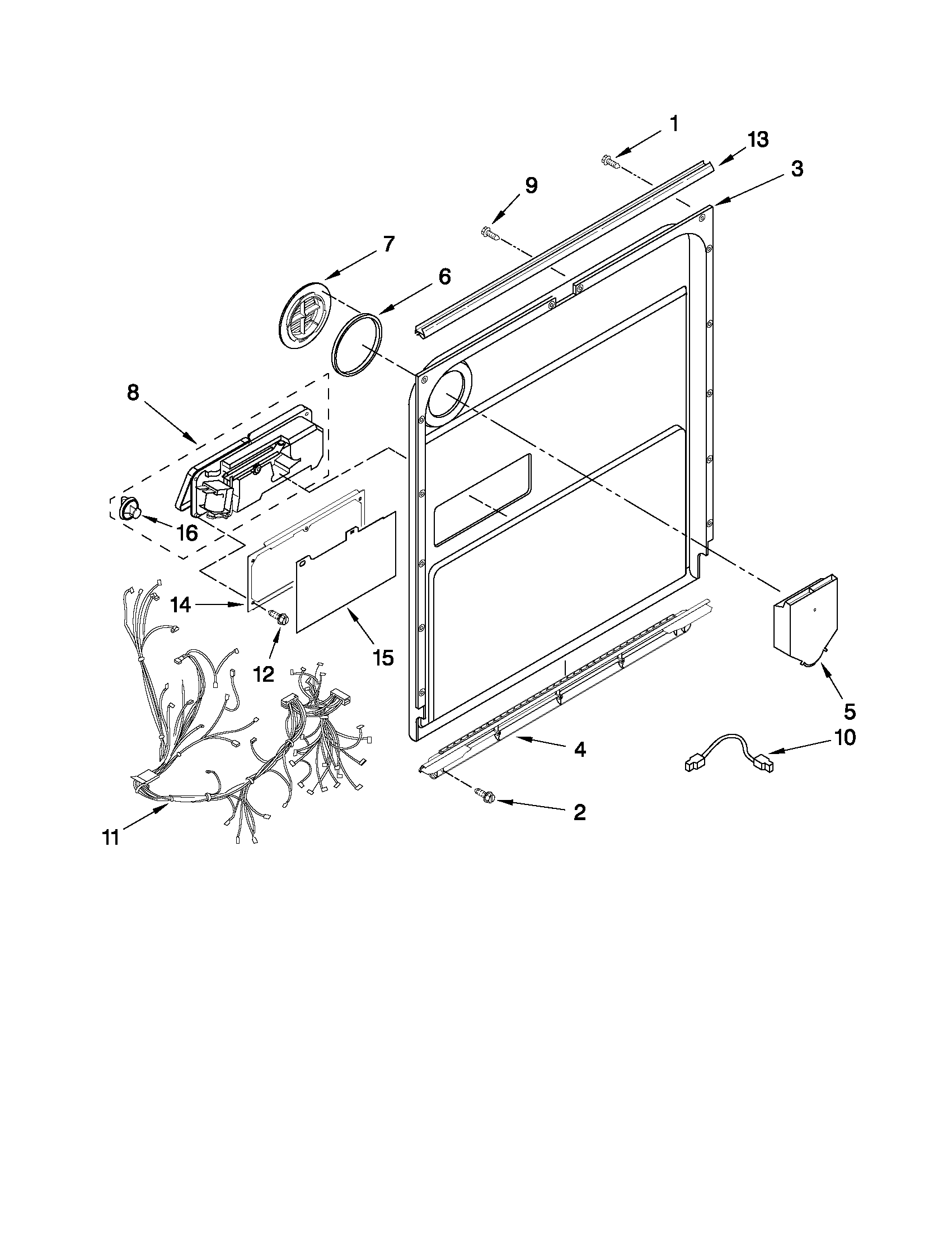 Inner door parts