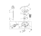 Kenmore Pro 66513173K705 pump, washarm and motor parts diagram
