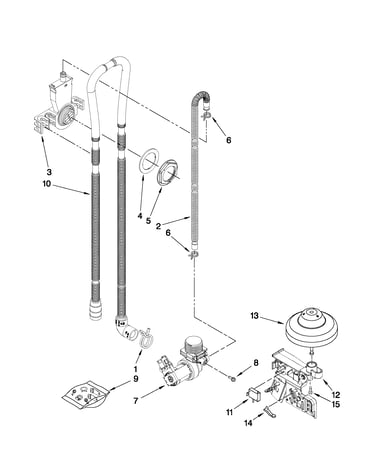 Fill, drain and overfill parts