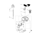 Kenmore 66513044K110 pump, washarm and motor parts diagram