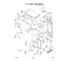 Kenmore 10689589706 cabinet liner and door parts diagram