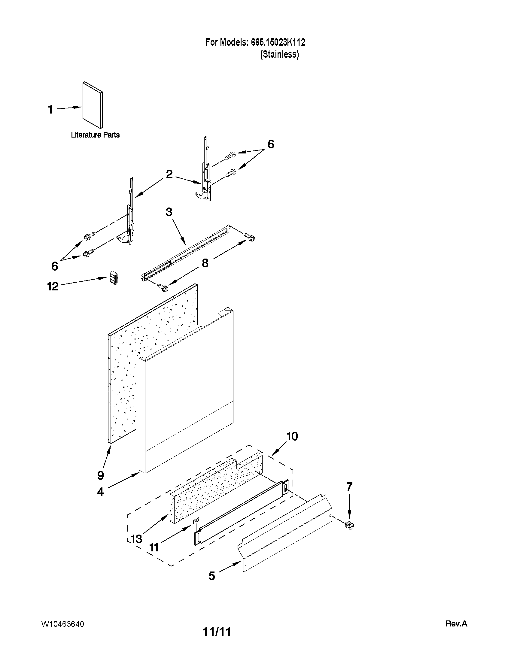 Door and panel parts