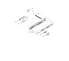 Kenmore 66513033K112 control panel and latch parts diagram
