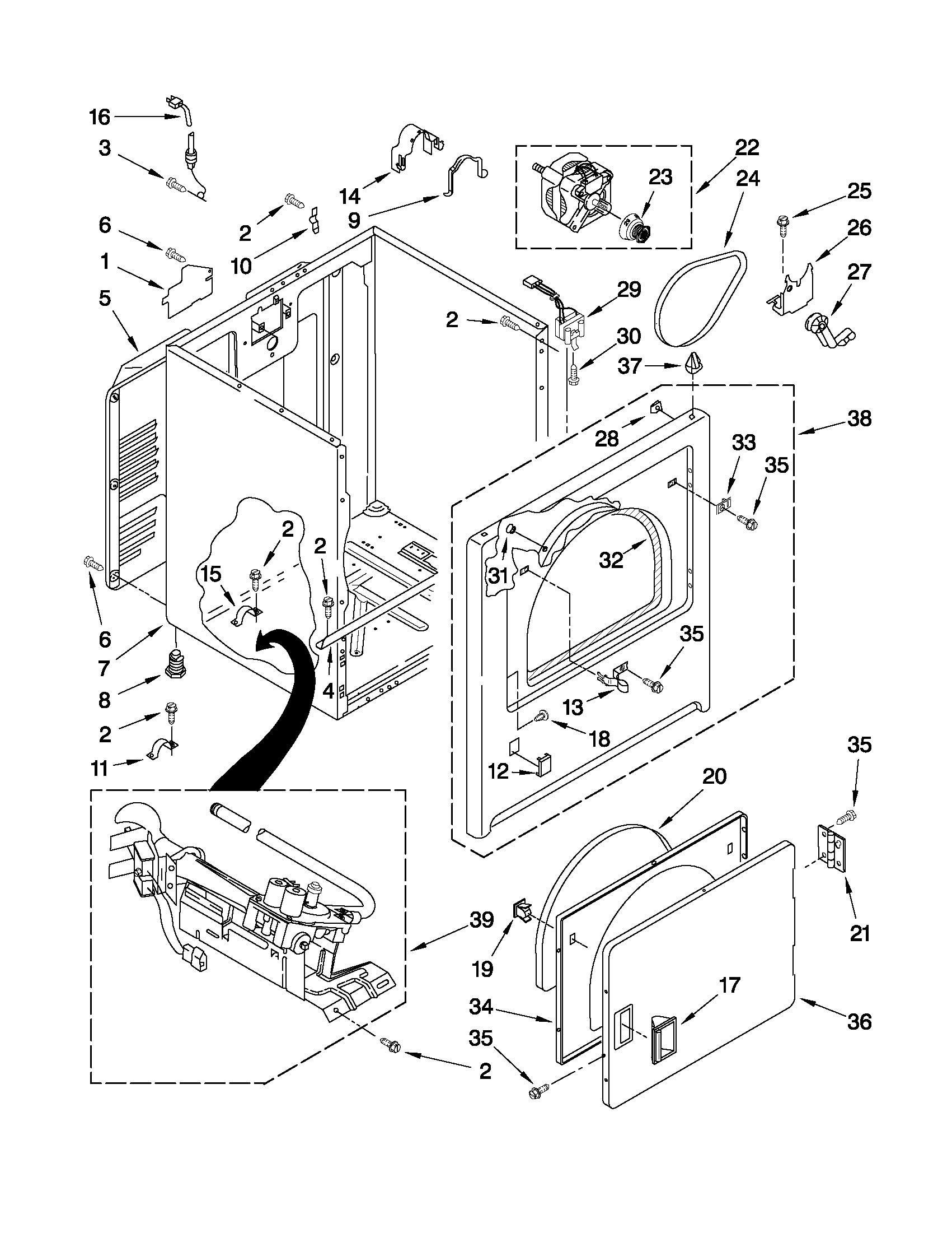 Cabinet parts