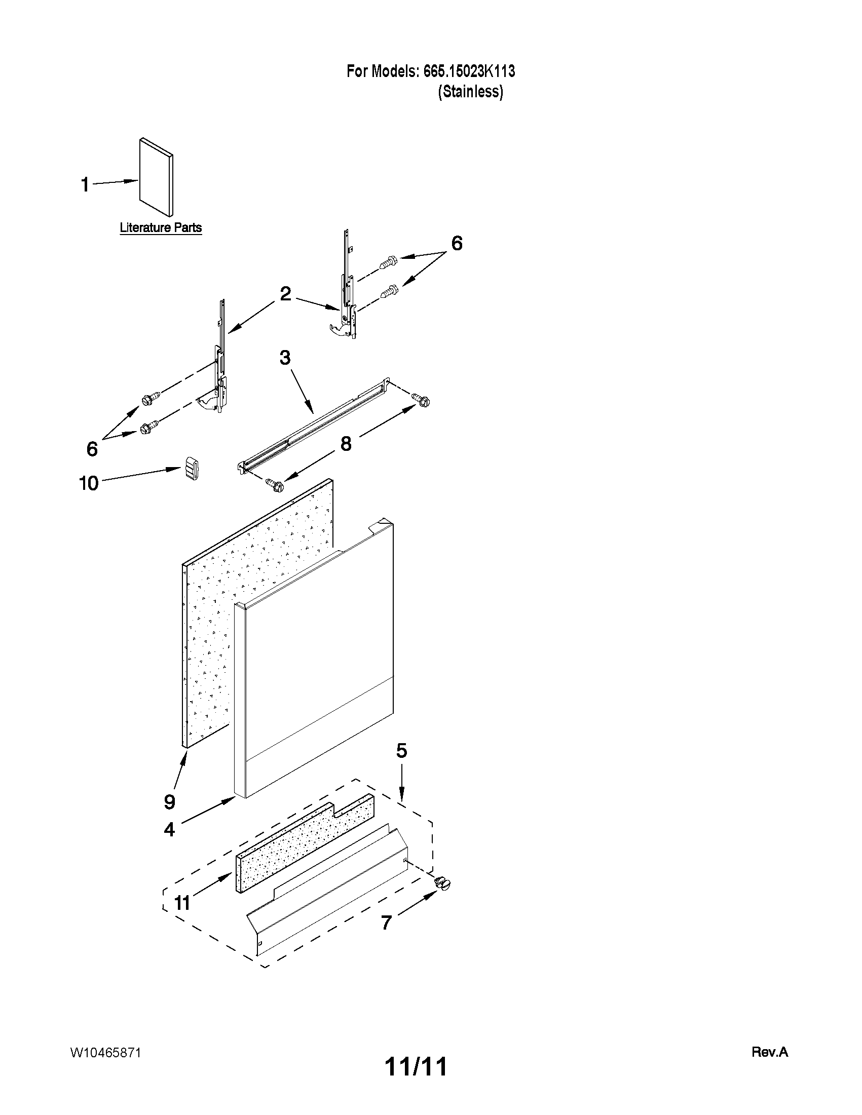 Door and panel parts