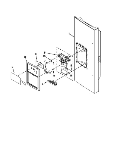 Dispenser front parts