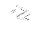 Kenmore 66513039K111 control panel and latch parts diagram