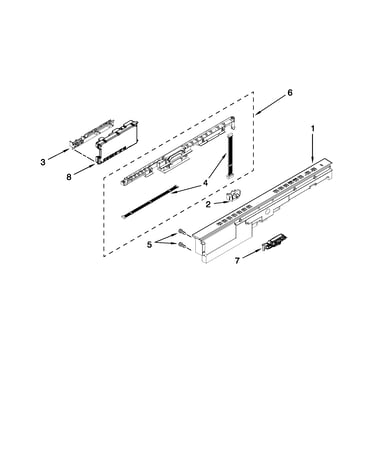 Control panel and latch parts