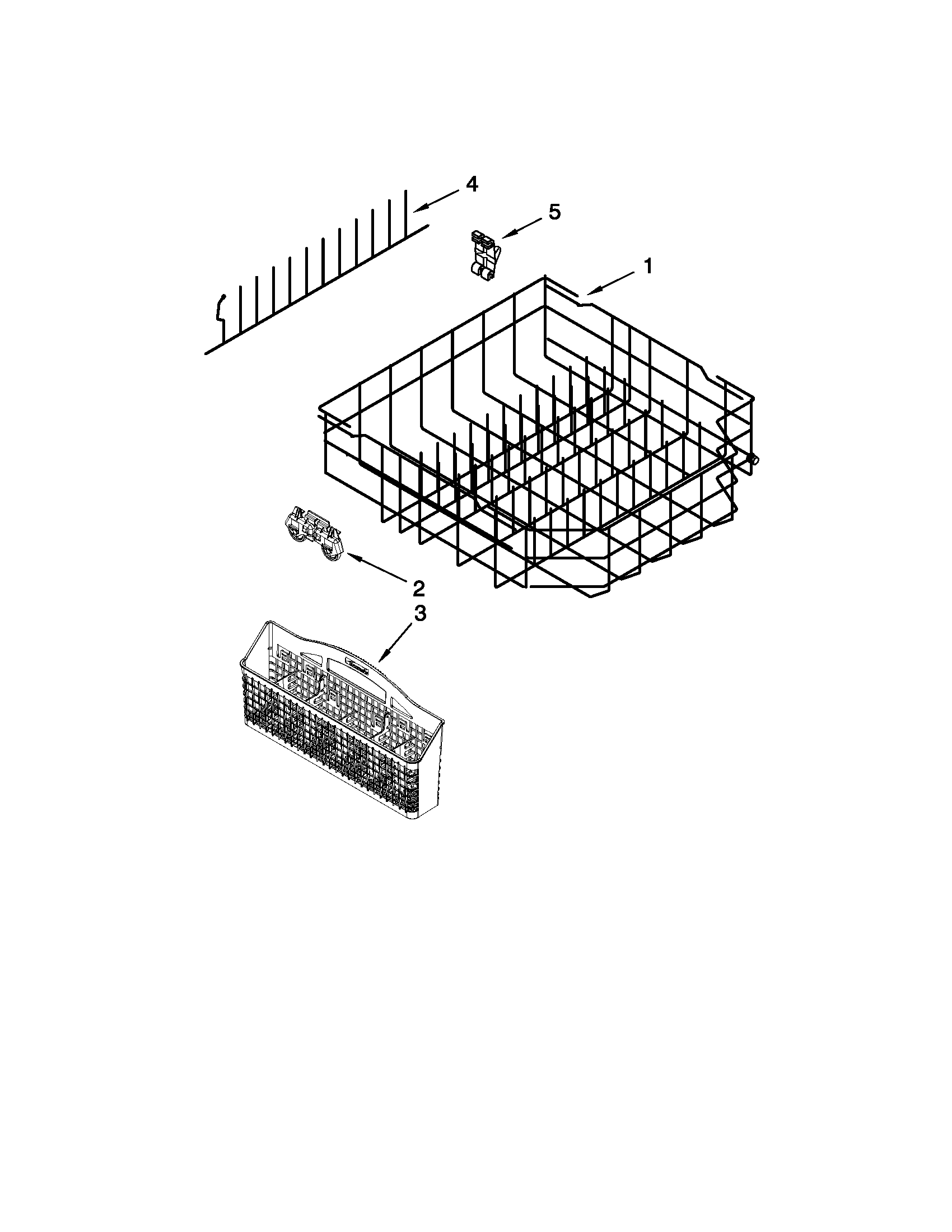 Lower rack parts