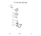 Kenmore 66514724110 motor and drive parts diagram