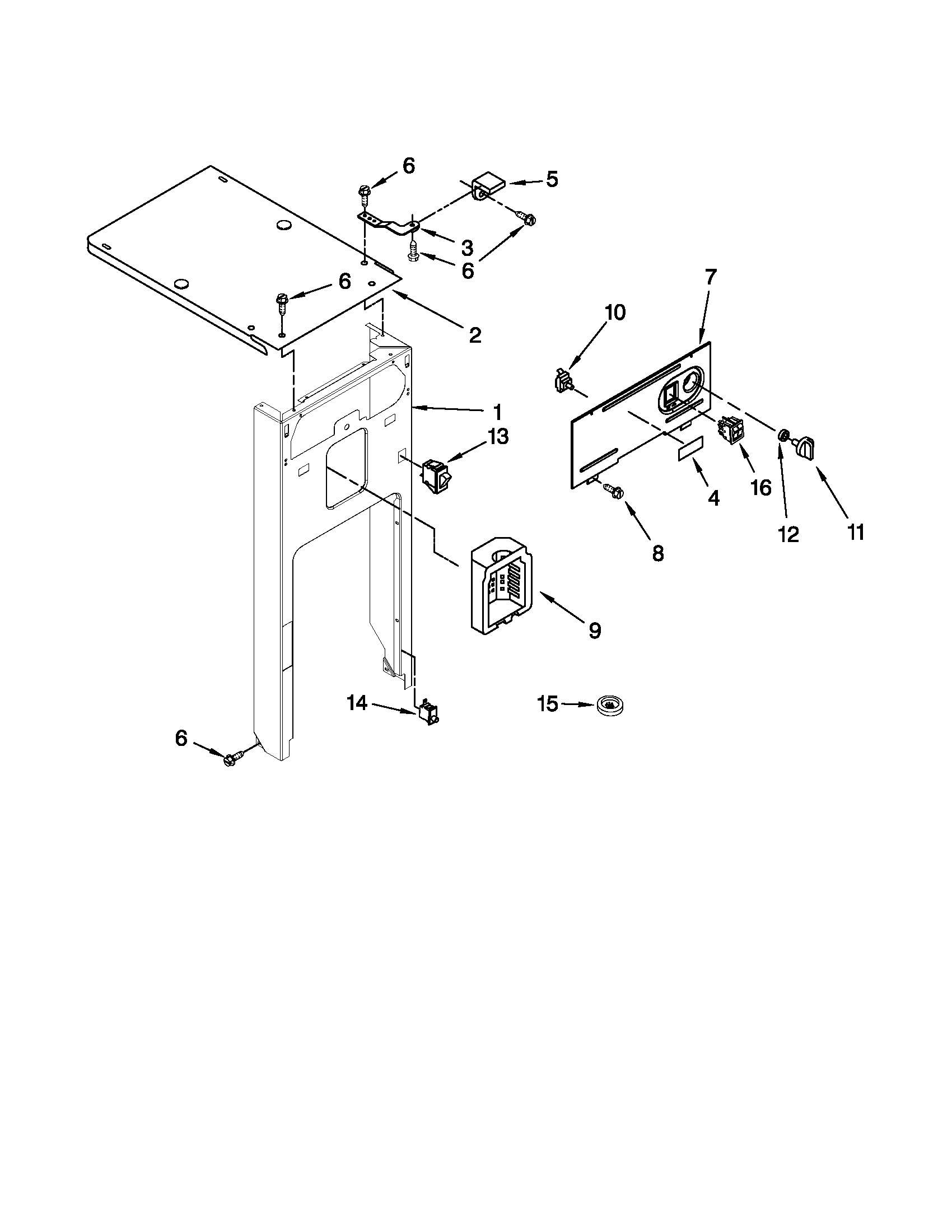 Panel and control parts