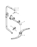 Upper wash and rinse parts