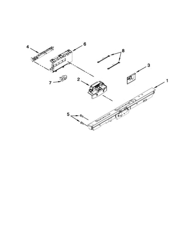 Control panel and latch parts