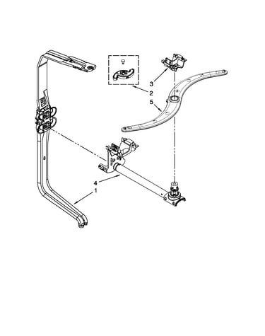 Upper wash and rinse parts