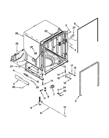 Tub and frame parts