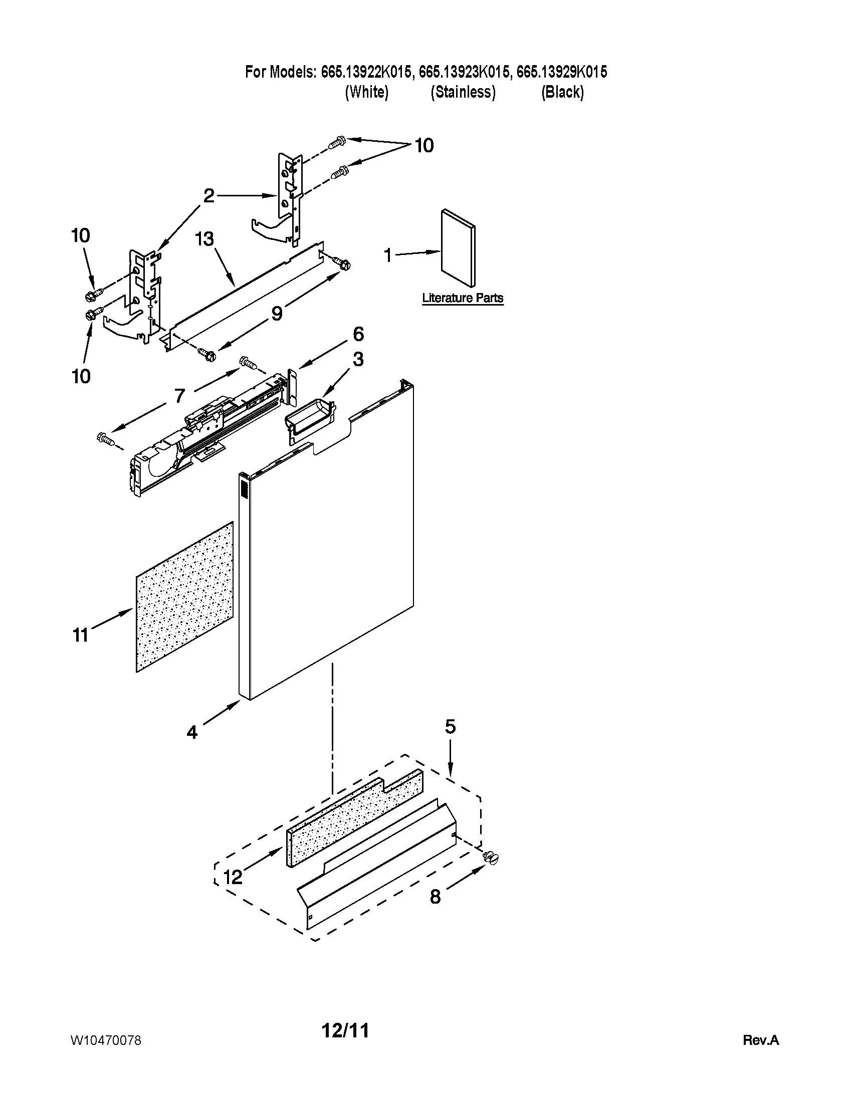 Door and panel parts