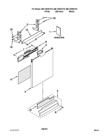 Door and panel parts