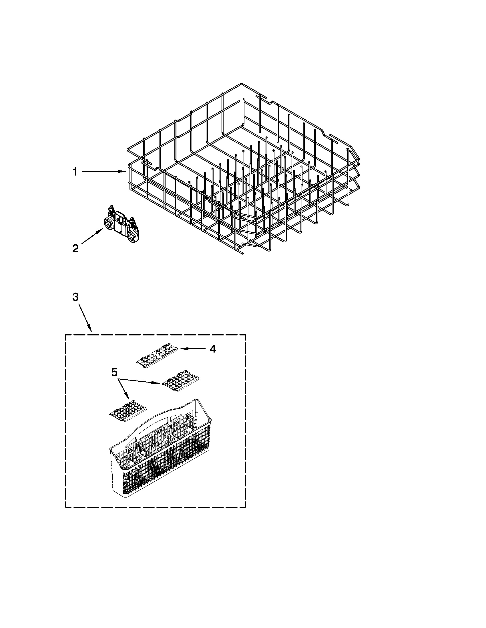 LOWER RACK PARTS