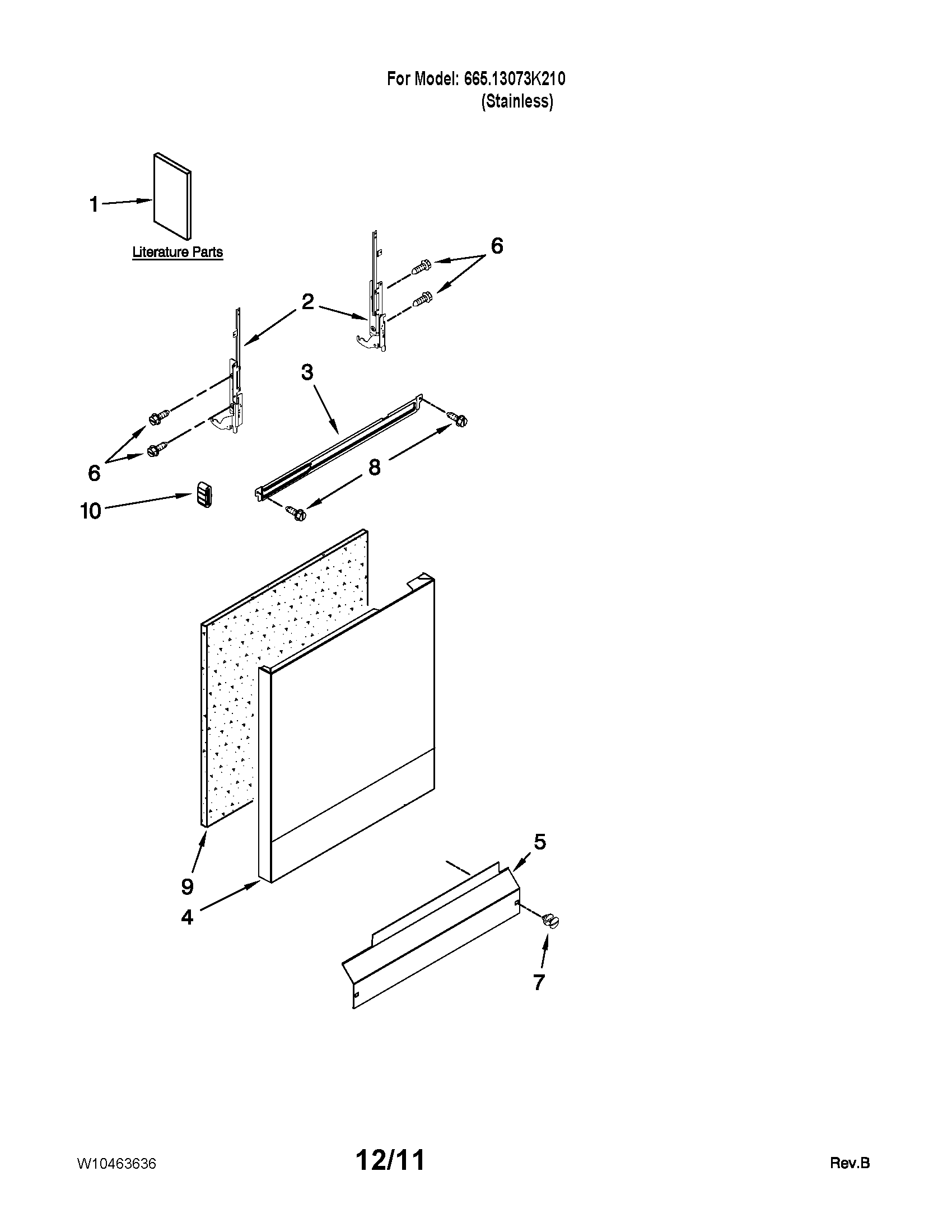 Door and panel parts