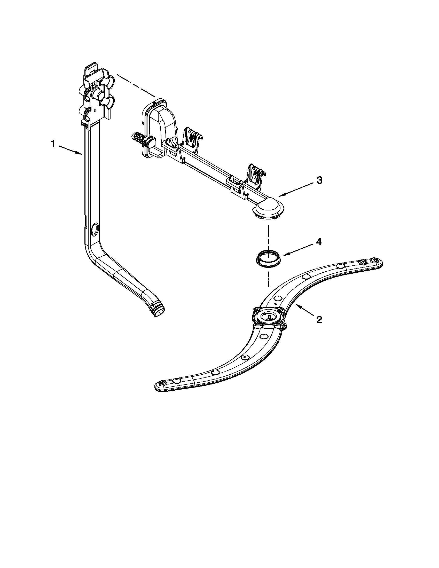 UPPER WASH AND RINSE PARTS