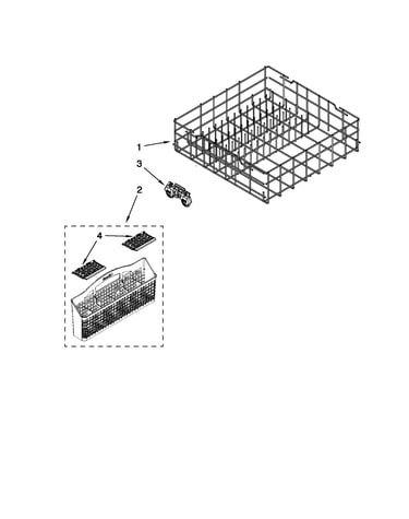 Lower rack parts