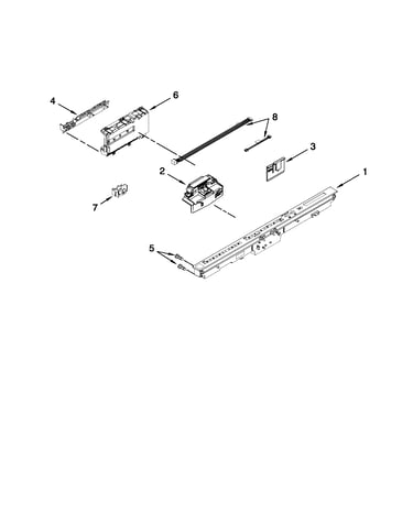 Control panel and latch parts