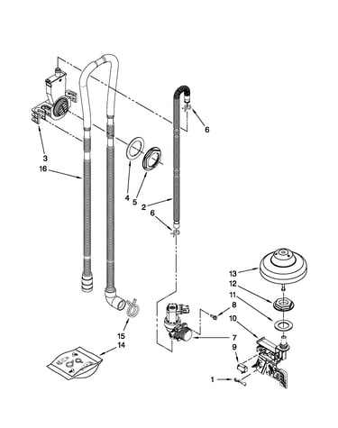 Fill, drain and overfill parts