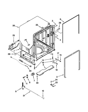 Tub and frame parts