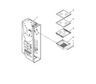 Kenmore Elite 10651152111 freezer liner parts diagram