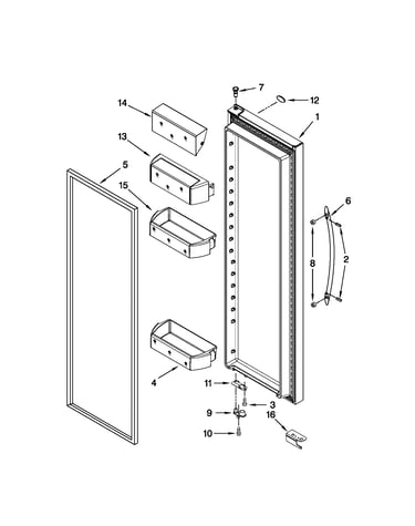 Refrigerator door parts