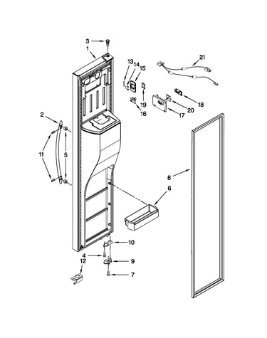 Freezer door parts
