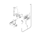 Kenmore Elite 10651153111 dispenser front parts diagram