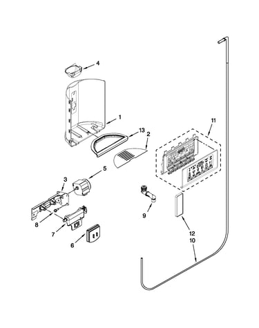 Dispenser front parts