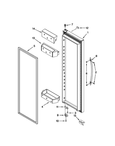 Refrigerator door parts