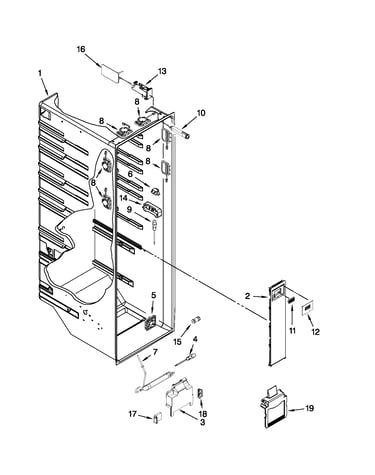 Refrigerator liner parts