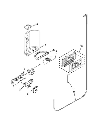 Dispenser front parts