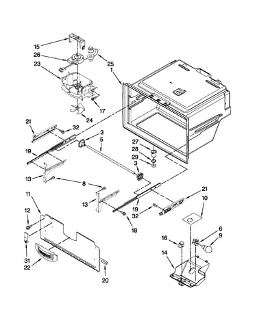 Freezer liner parts