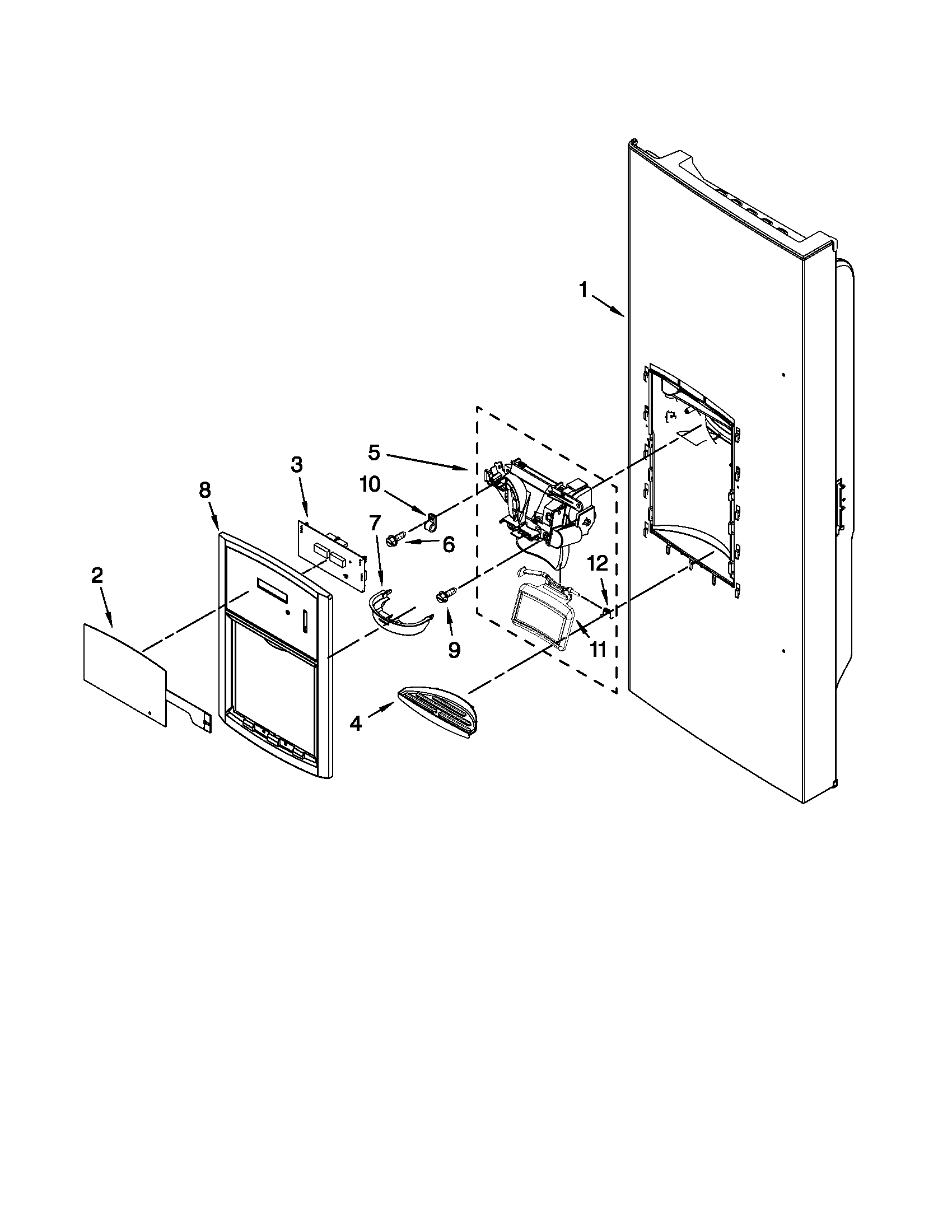 DISPENSER FRONT PARTS