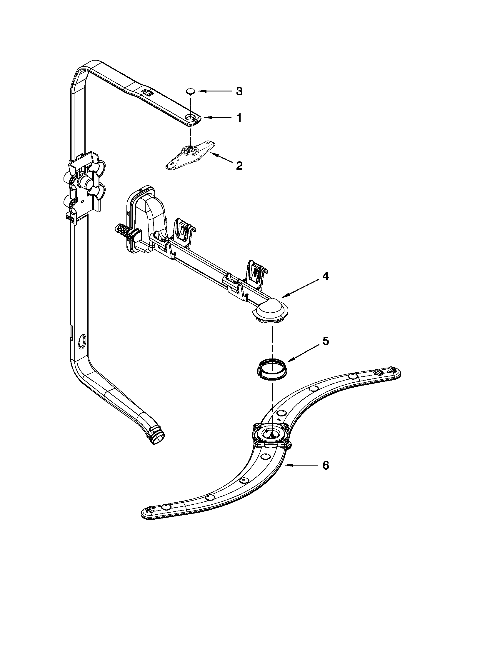 UPPER WASH AND RINSE PARTS