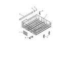 Kenmore 66515032K112 upper rack and track parts diagram