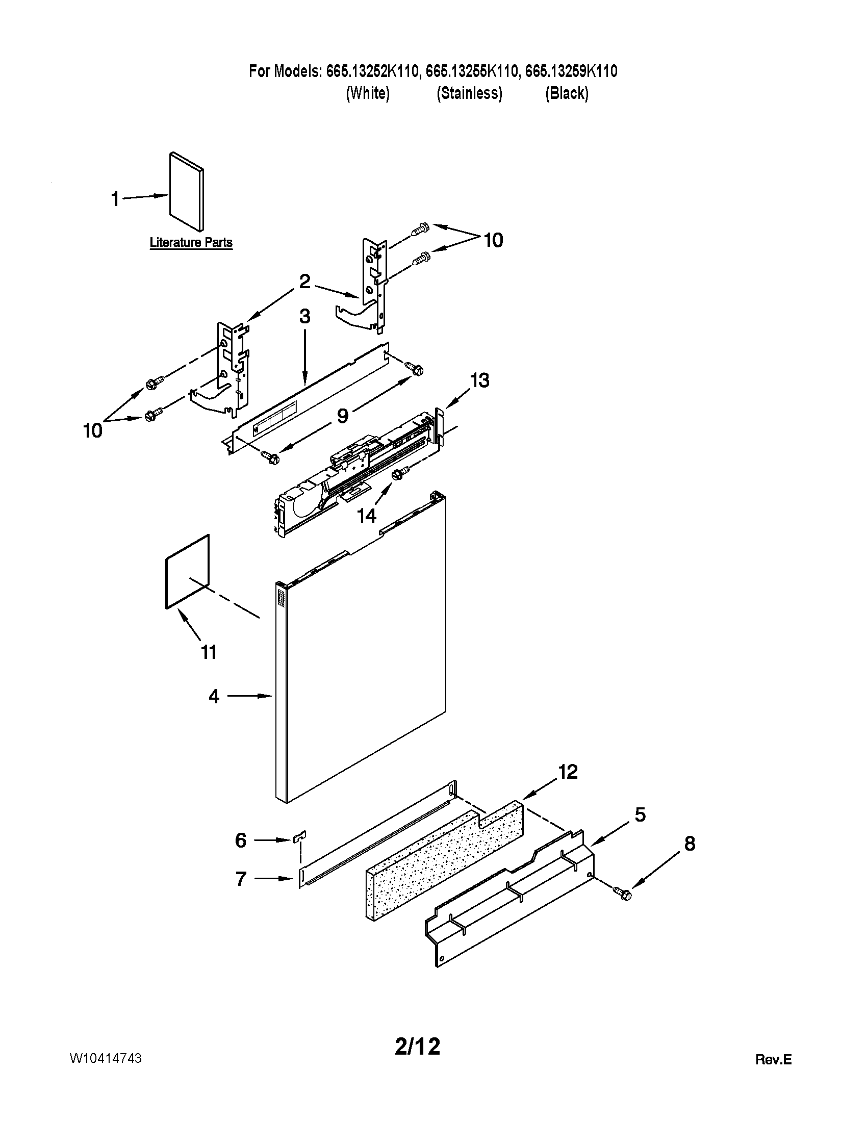 Door and panel parts
