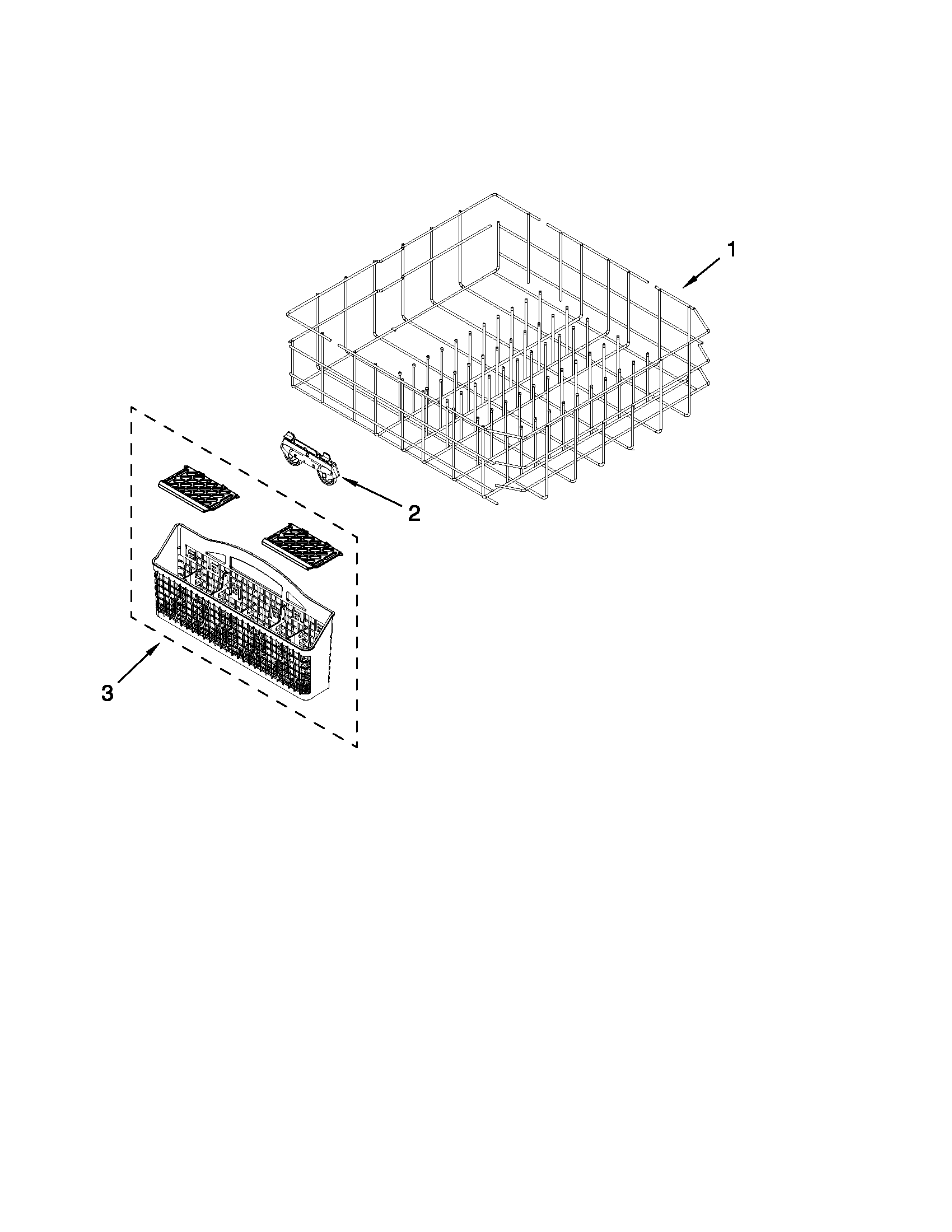 Lower rack parts