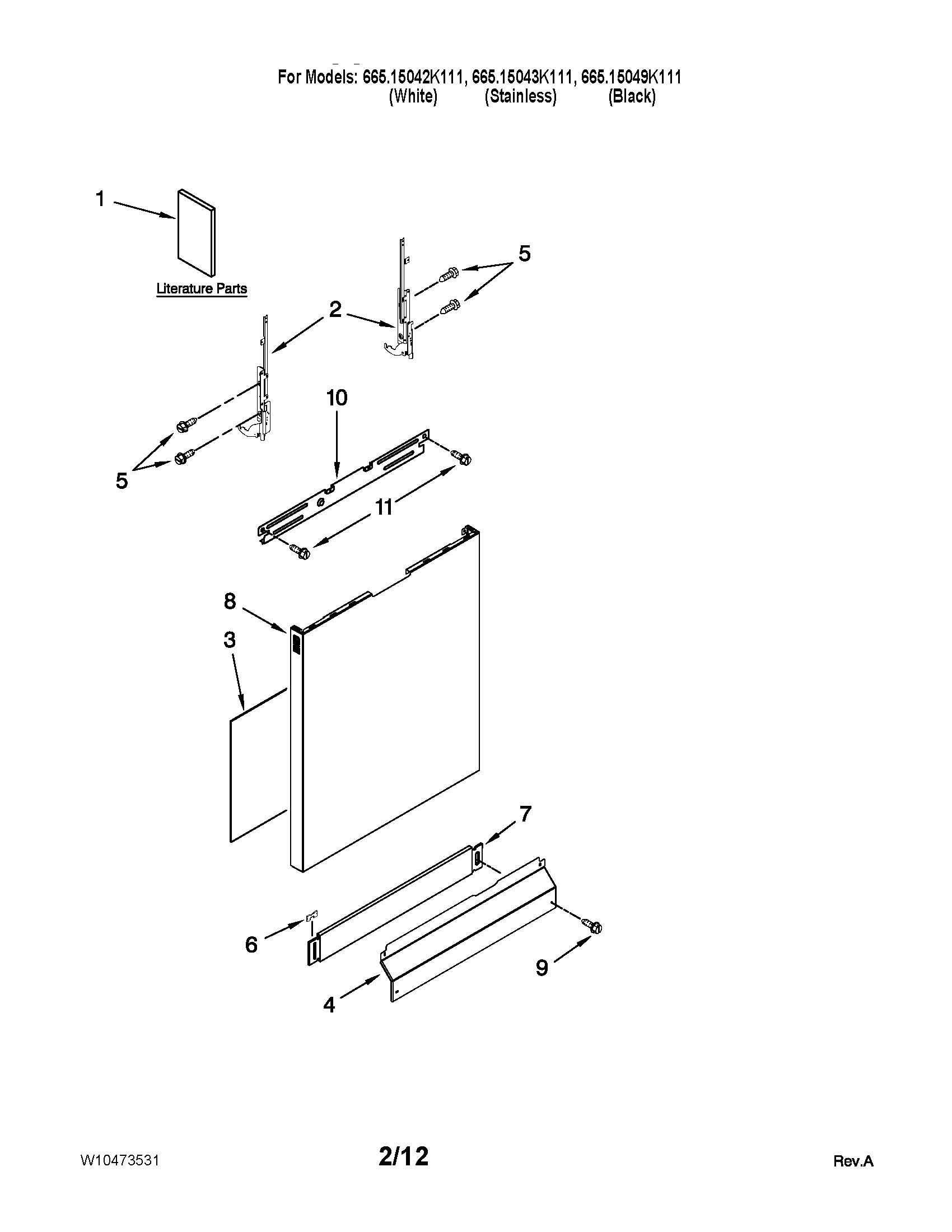 Door and panel parts